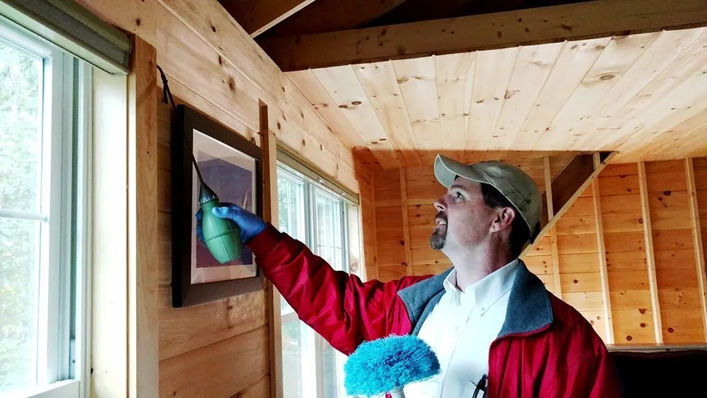 Modern Pest Professional working